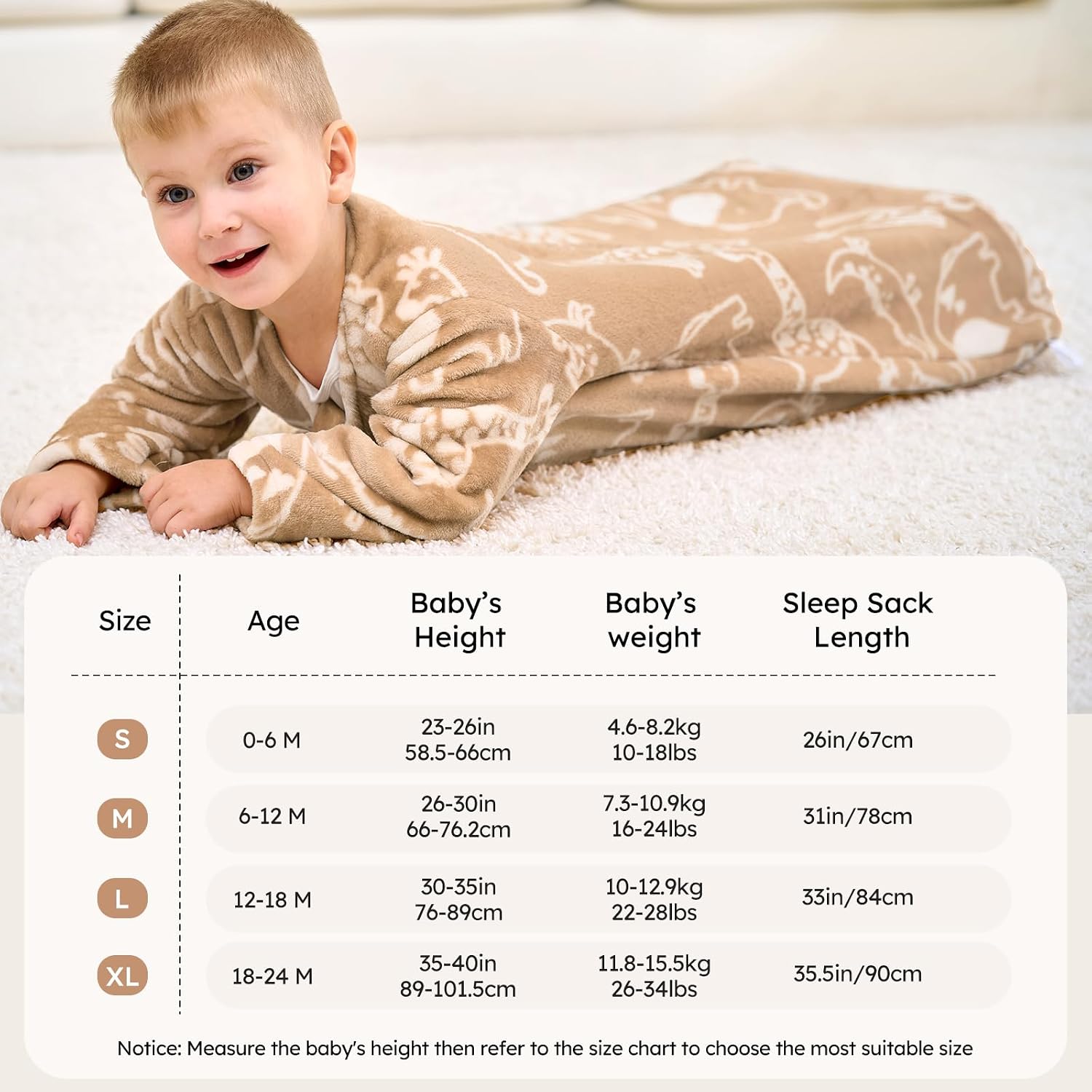 Detalle de Unnivoll Baby Sleep Sack, 18–24 Months