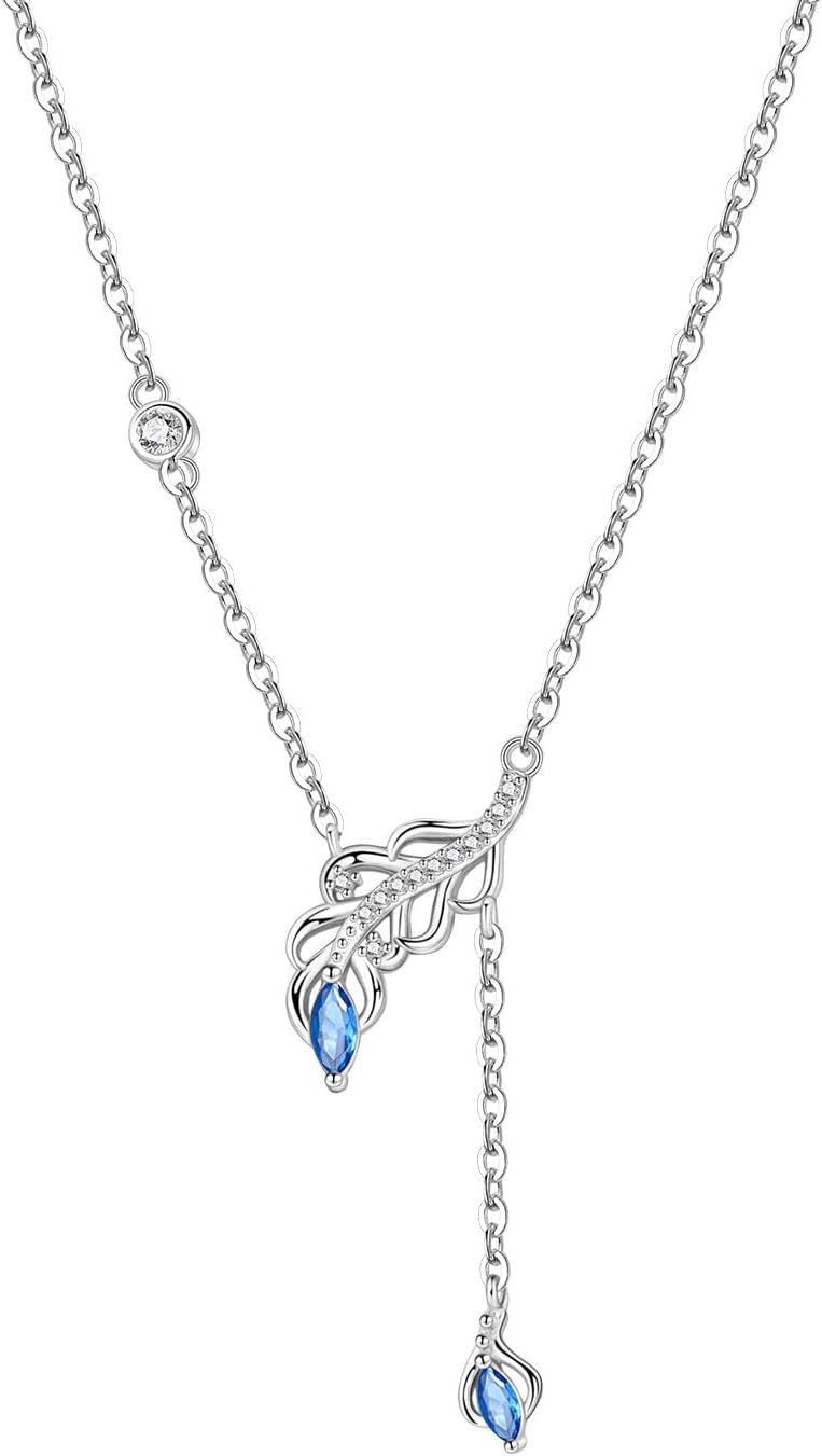 Detalle de CYMYSS Silberkette mit Anhänger – 925er Sterling Silber, verstellbare Länge 40–45 cm