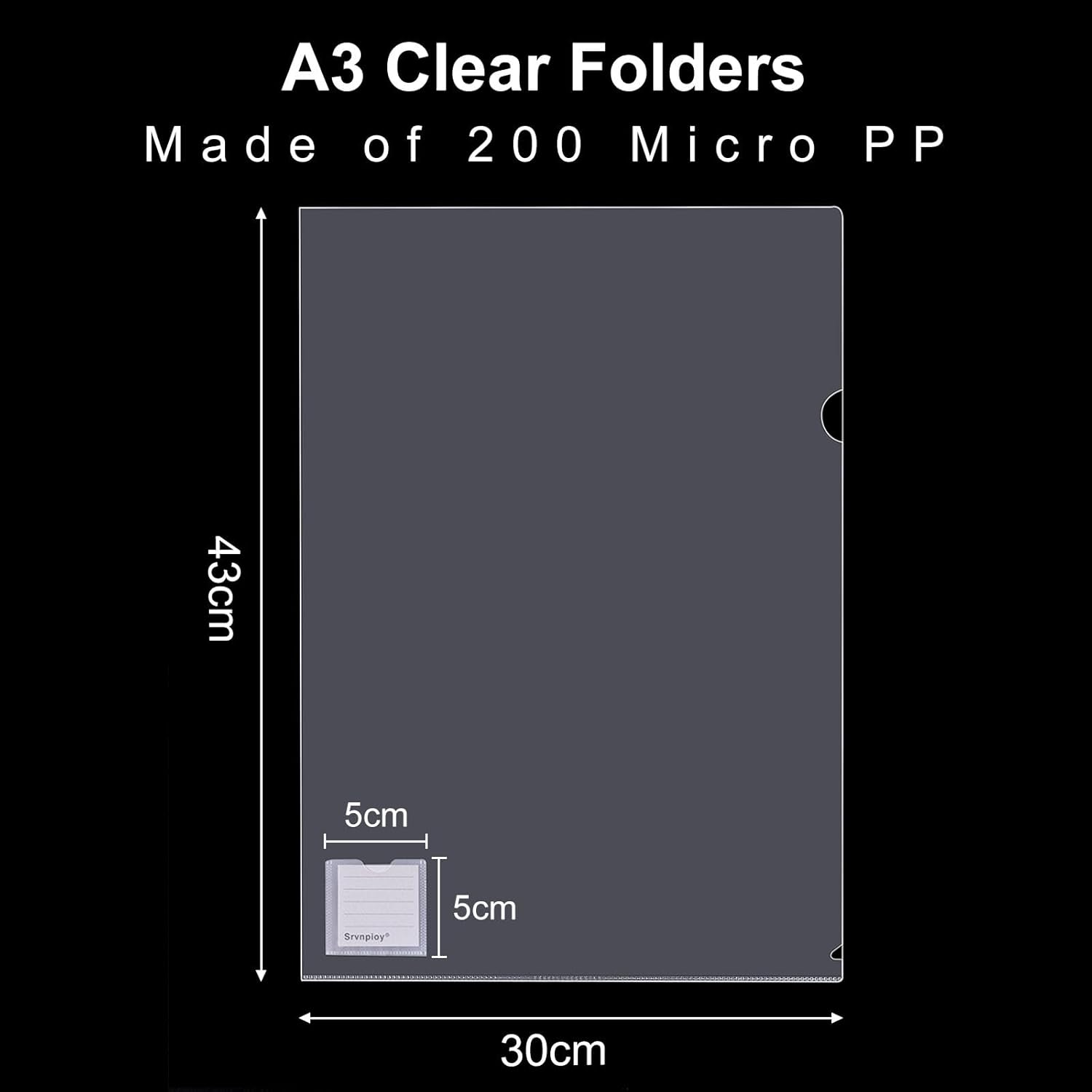 Thumbnail 2 de Srvnpioy Cartelline A3 15 pezzi 🗂️