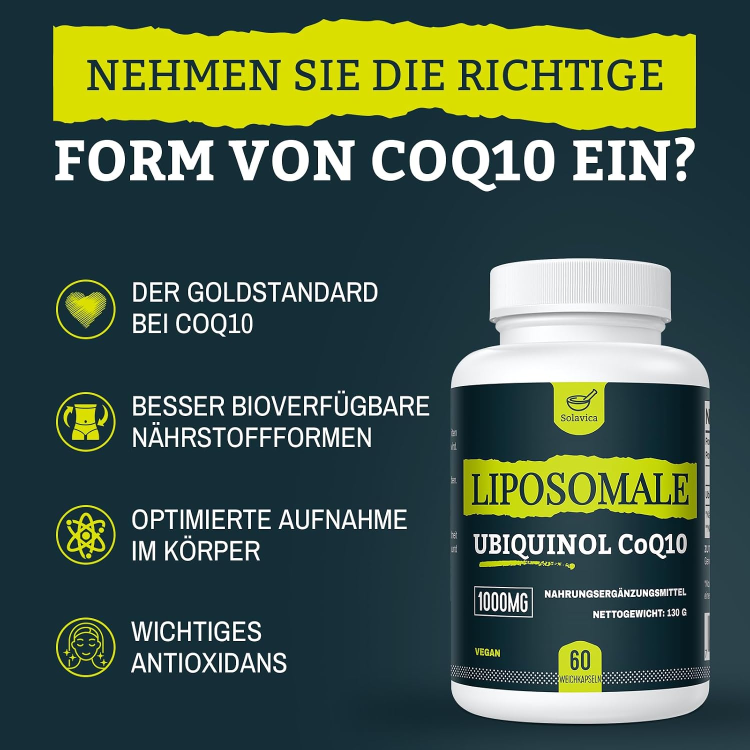 Detalle 2 de Liposomale Ubiquinol 1000 mg Weichkapseln đ
