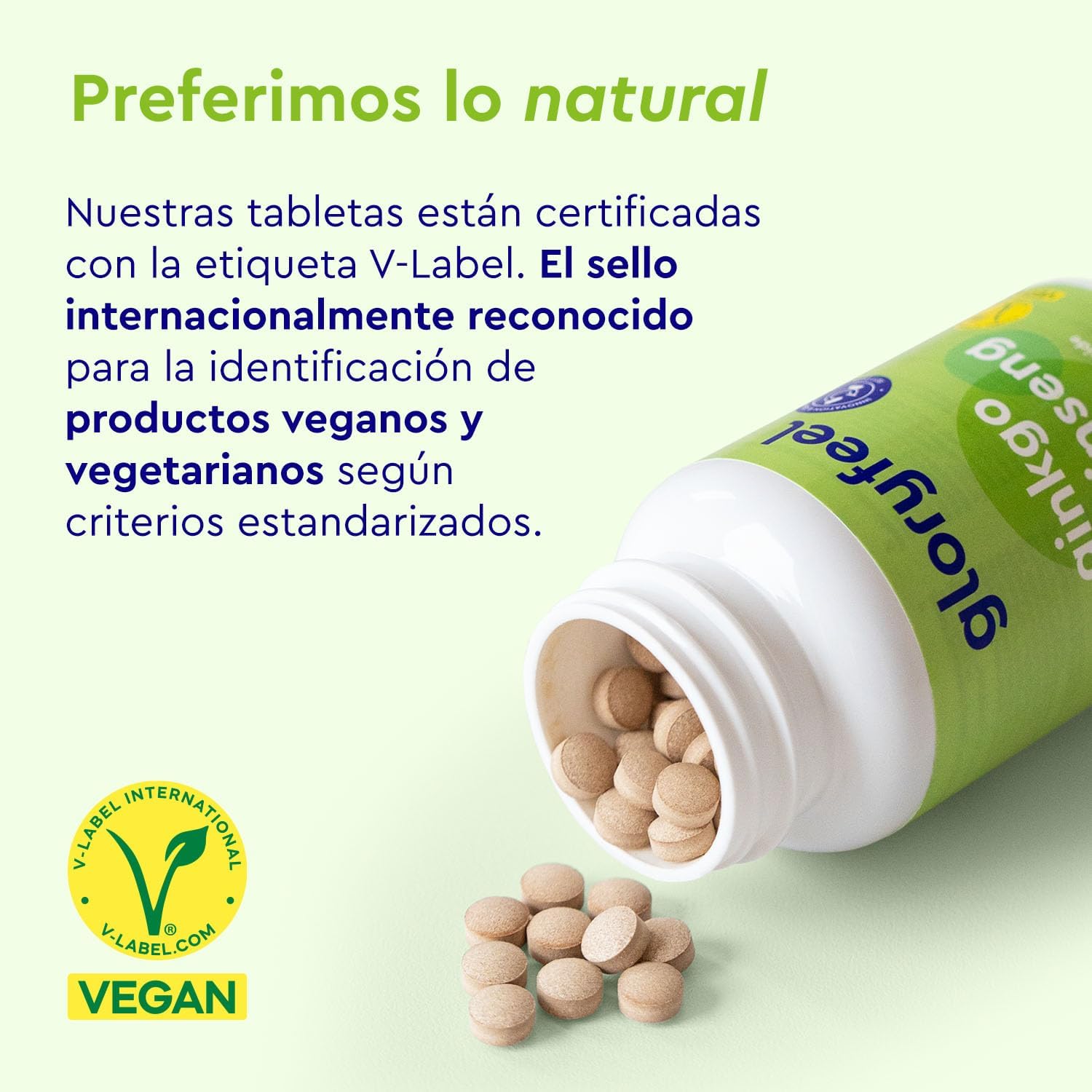 Detalle 2 de Ginkgo + Ginseng 365 tabletas Suplemento vegetal