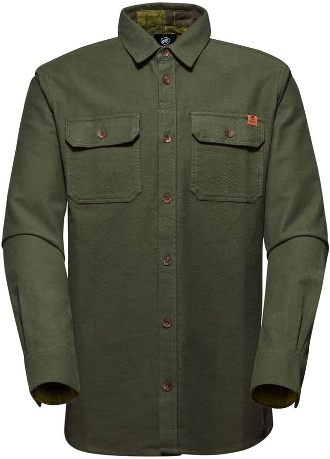 Detalle de Mammut Tamaro Overshirt pour Homme — une overshirt légère, confortable et de qualité