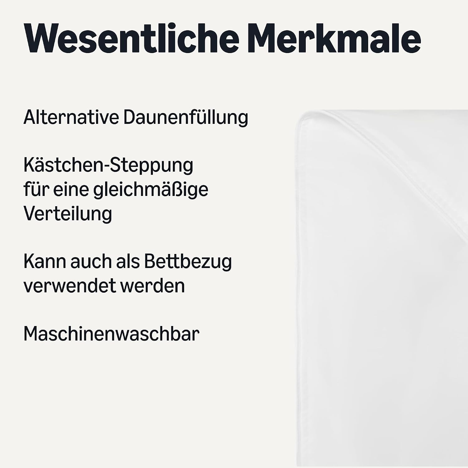 Thumbnail 1 de Amazon Basics Bettdecke Ganzjahr 300 GSM – hypoallergen, Daunenalternative, 200 x 200 cm, Weiß
