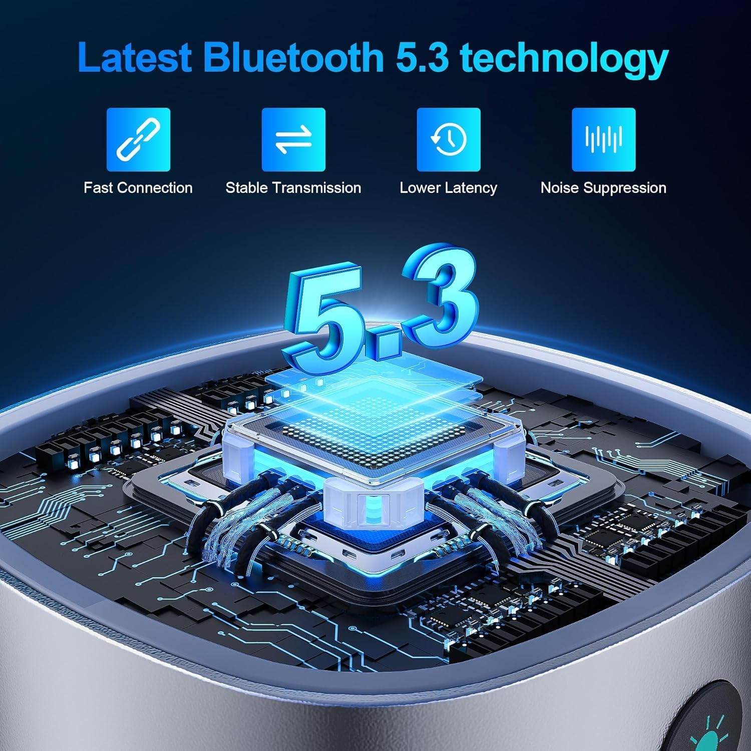 Detalle de SONRU Bluetooth FM Transmitter with Bluetooth 5.3, 30W PD & 18W QC3.0 Fast Charge, 7-Colour LED Backlight