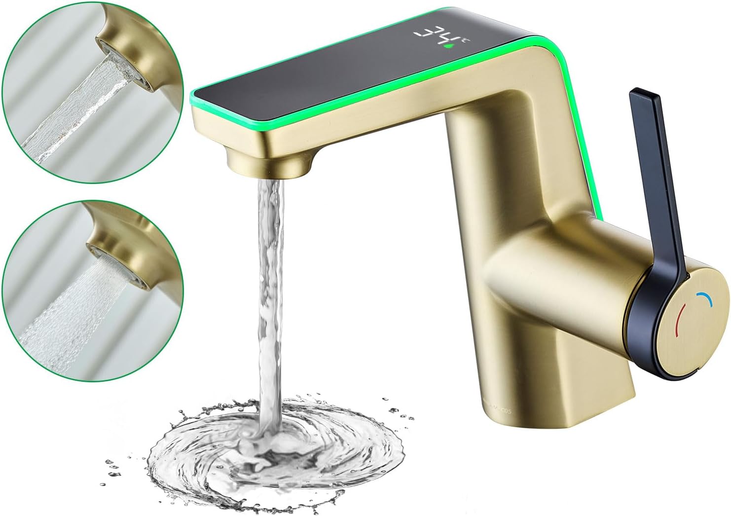 Thumbnail 1 de LakeBayMZC Mitigeur lavabo doré 130 mm