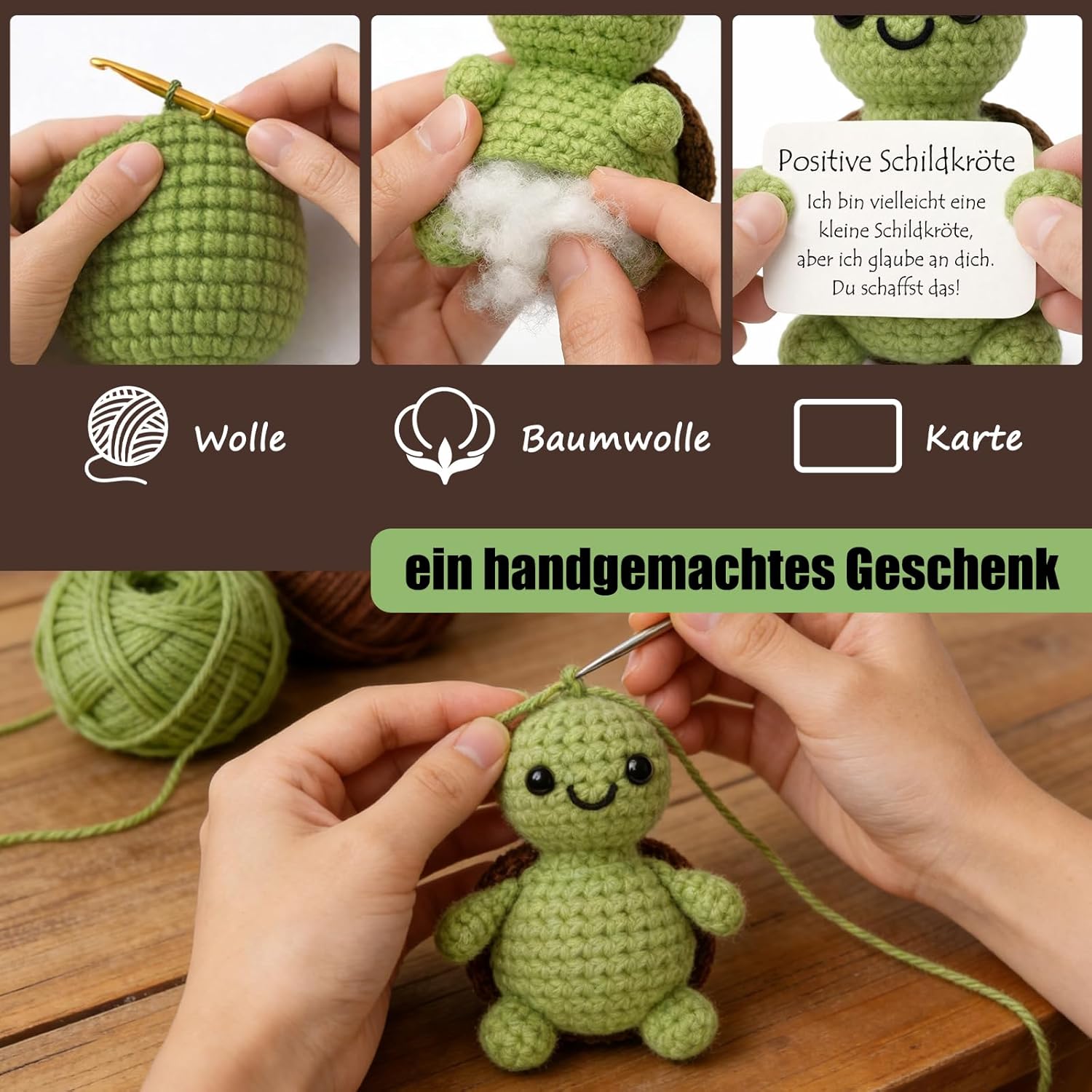 Detalle de Tixlux Pocket Hug Schildkröte 5 x 7 cm