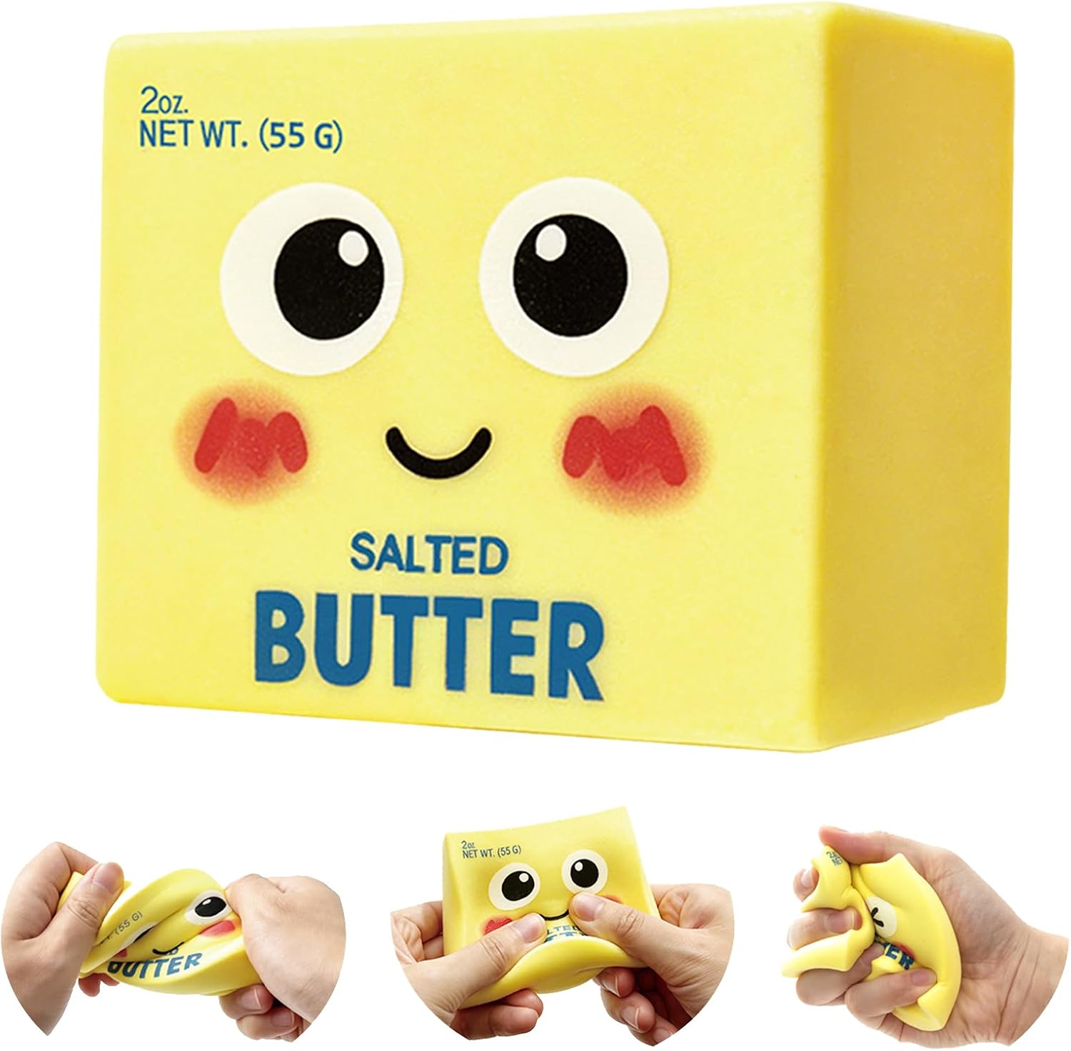 Thumbnail 6 de CKXMHM Butter Squishy Toys: New Upgraded Smile Face Dumpling for Stress Relief and Desk Decor