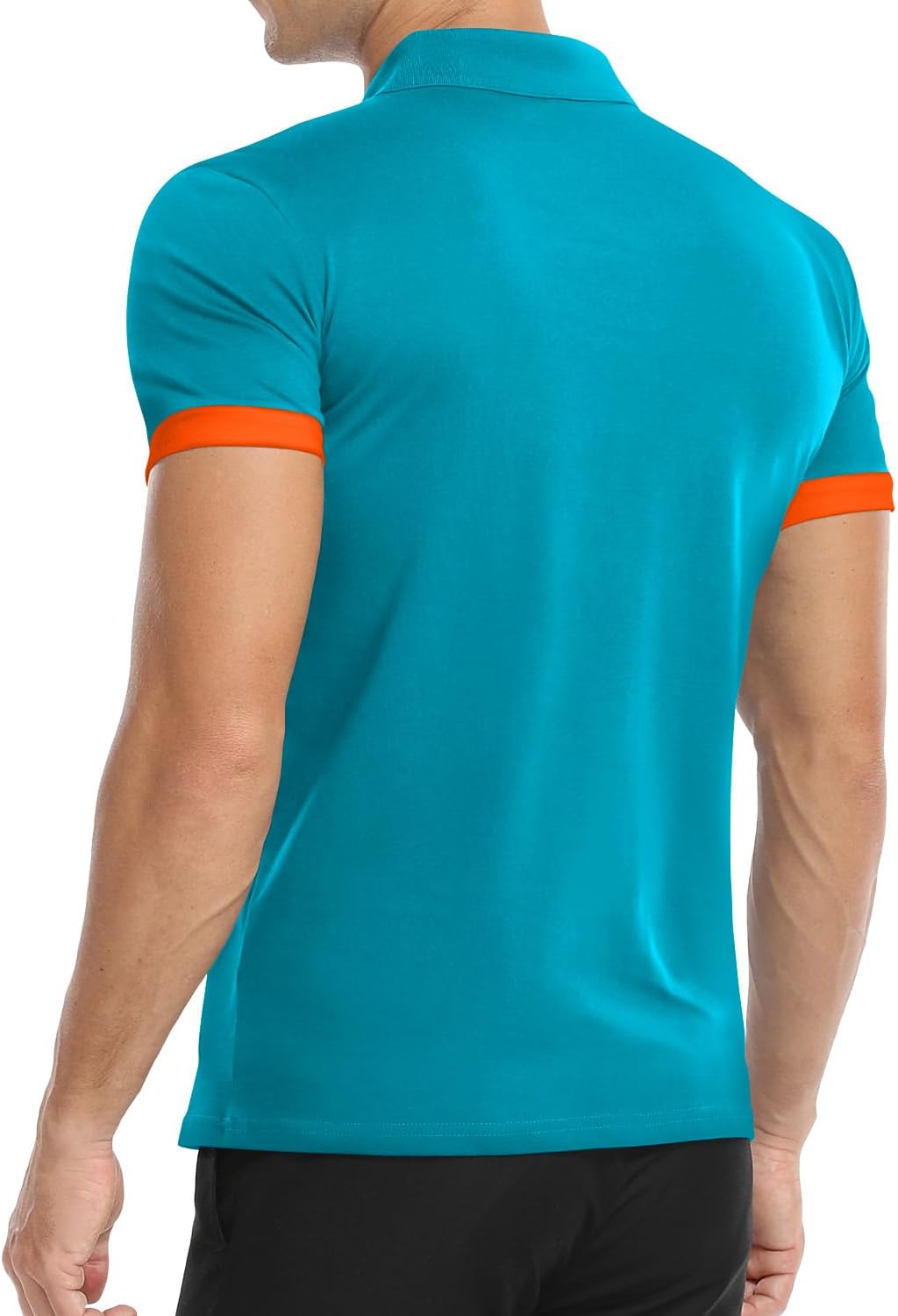 Thumbnail 3 de KUYIGO Herren Kurzarm-Poloshirt mit besticktem Hirschkopf in Slim Fit (Baumwolle/Elastan) S–XXL