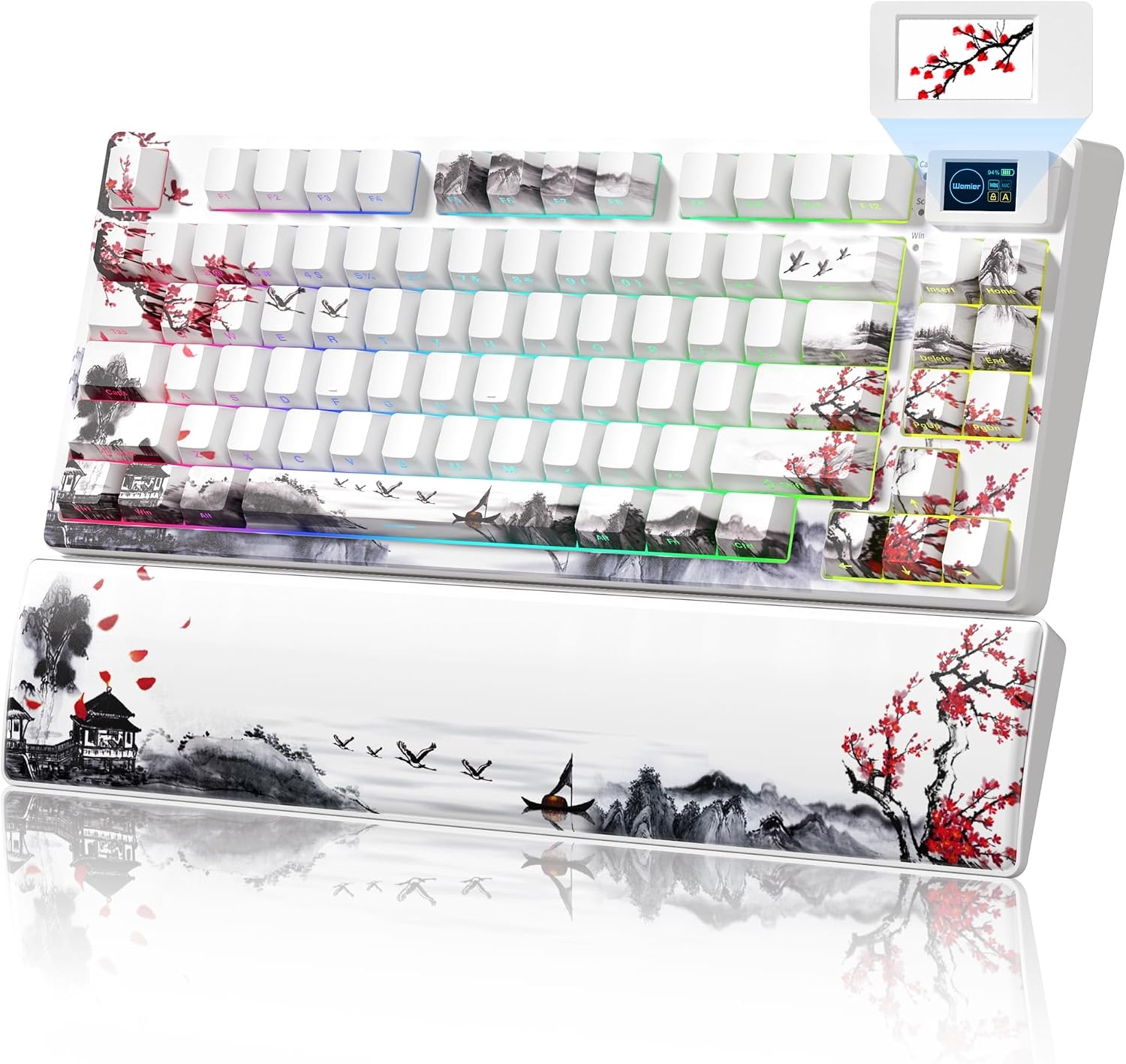 Detalle de Womier 75% Wireless Mechanical Keyboard