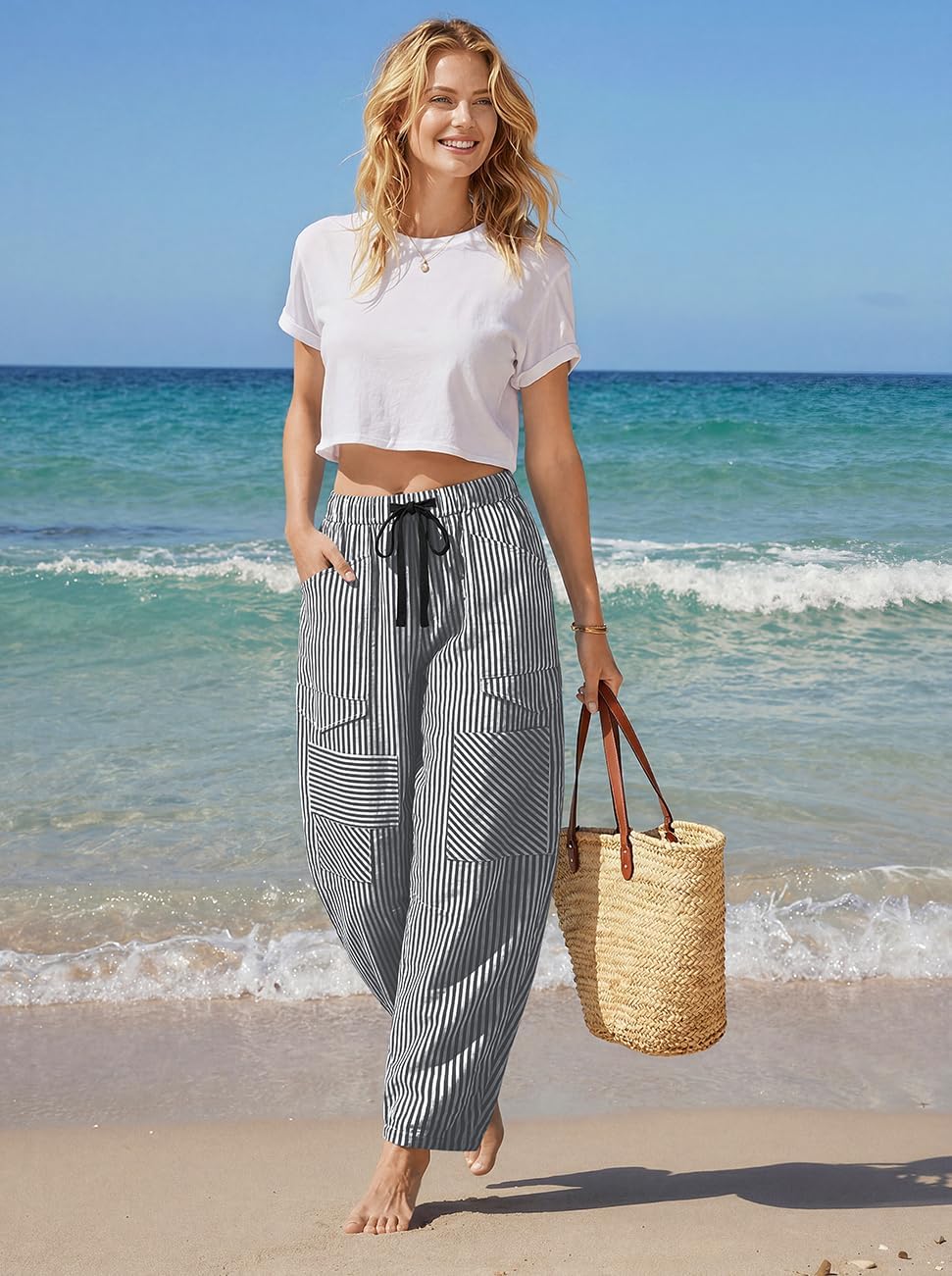 Thumbnail 5 de TARSE Women's Pants, Linen Blend