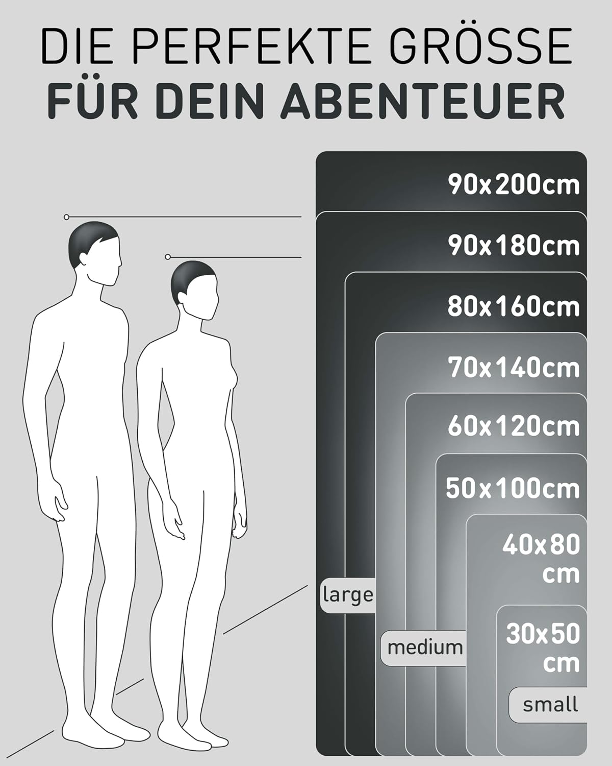 Detalle 2 de Fit-Flip Mikrofaser Handtuch kompakt 60×120 cm