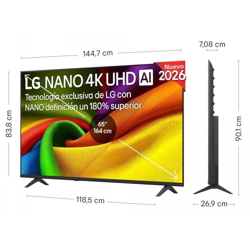 Detalle 2 de LG NanoCell 65NU8E0B3LA: TV 65" 4K UHD con webOS, HDR10 y sonido Dolby Digital Plus