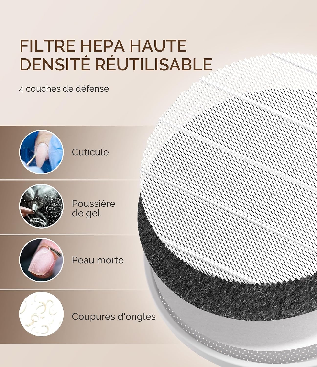Thumbnail 4 de MelodySusie HPro aspirateur ongles 19,5 cm 💅