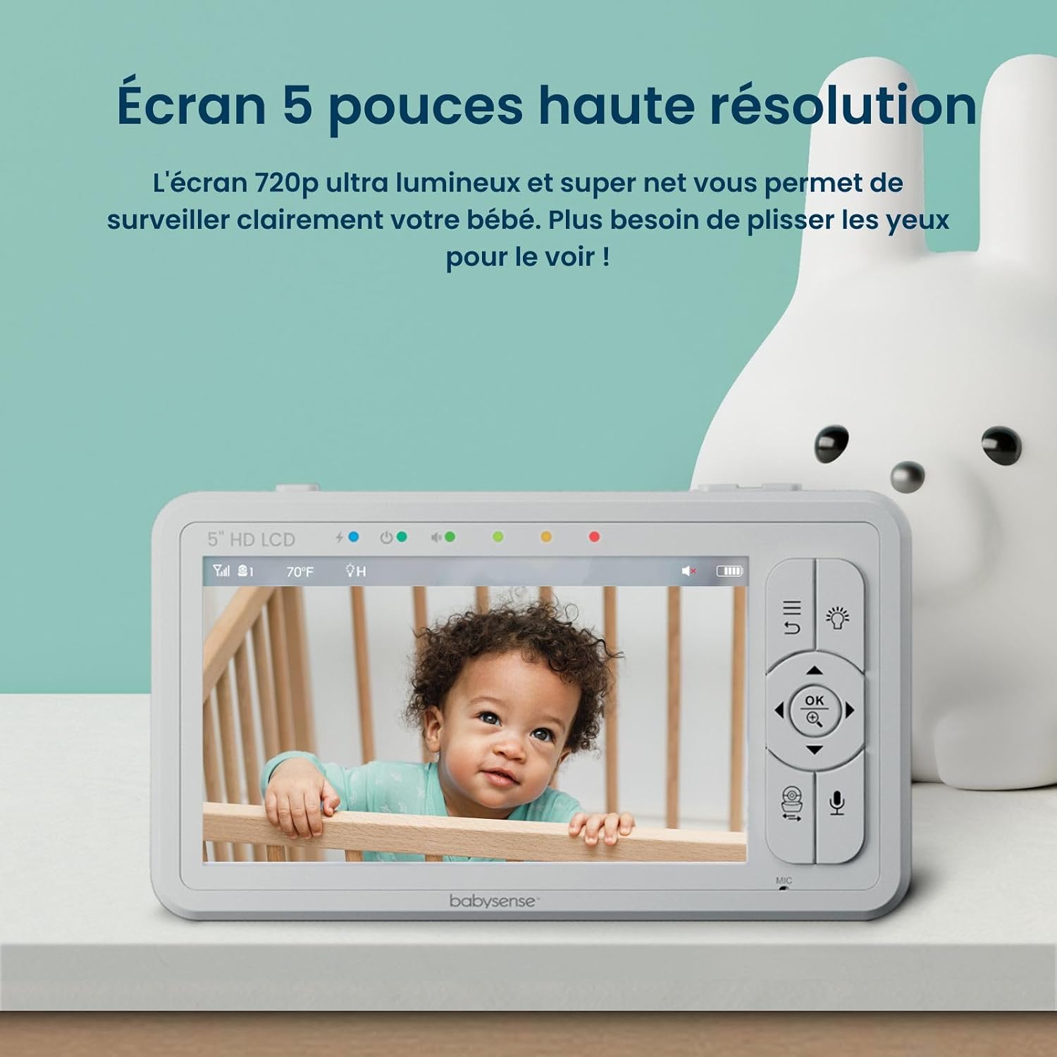 Detalle 2 de Babysense HDS2 moniteur vidéo 5"