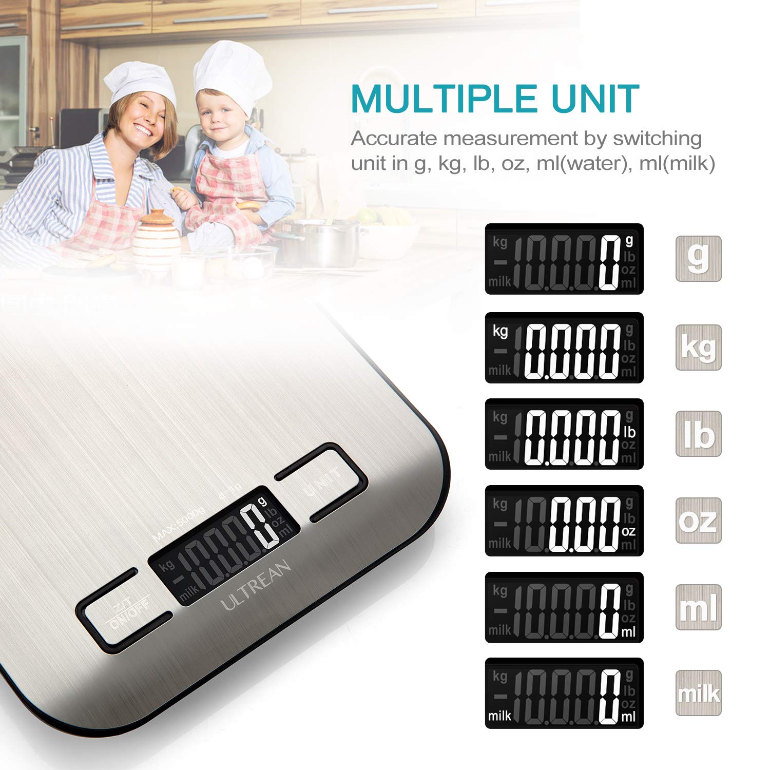 Detalle 2 de Ultrean Food Scale 11lb ⚖