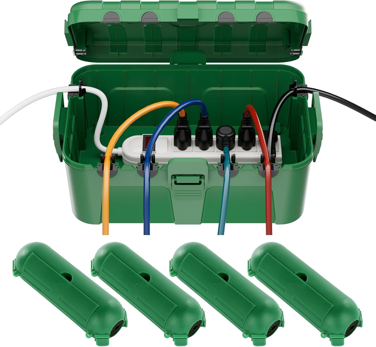 Detalle de Restmo O-ECC-3 Outdoor Electrical Box Set, IP54, 1 Extra-Large + 4 Small Covers