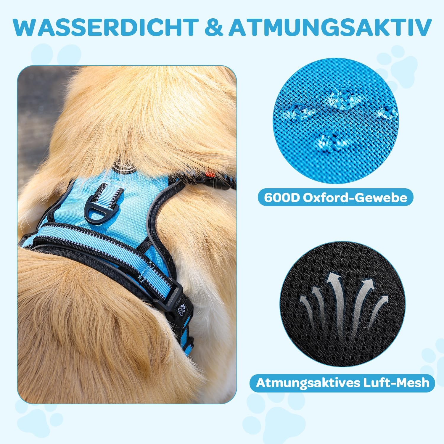 Detalle de FURRYFECTION Hundegeschirr 600D mit Griff