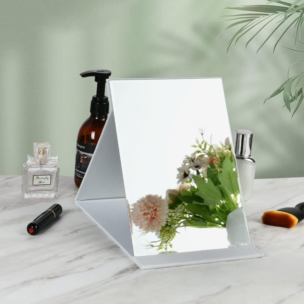 Thumbnail 5 de OSDUE extra stor bordsspegel – vikbar med PU-läder och justerbar vinkel