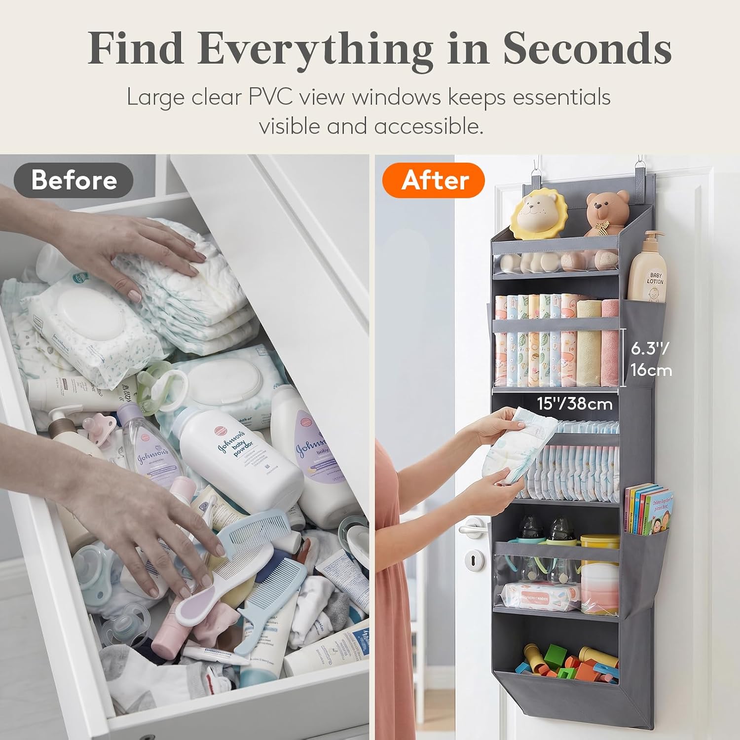 Thumbnail 2 de Lifewit Over-the-Door Organizer, 5-Section