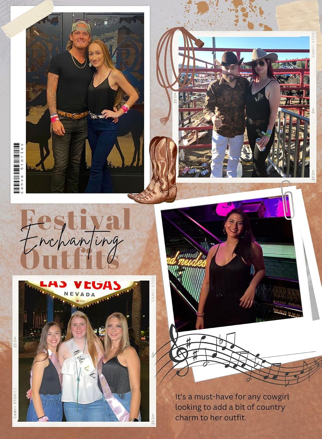 Thumbnail 4 de Fringe Tank Tops Cowgirl Festival