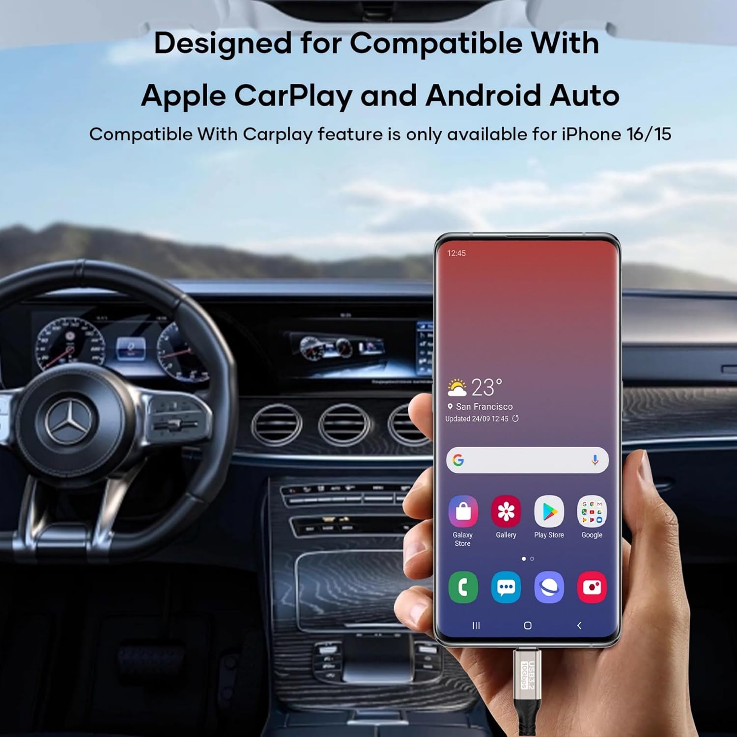 Thumbnail 3 de USB A to USB C Cable 2m: 10Gbps Data Transfer & 3A Fast Charge