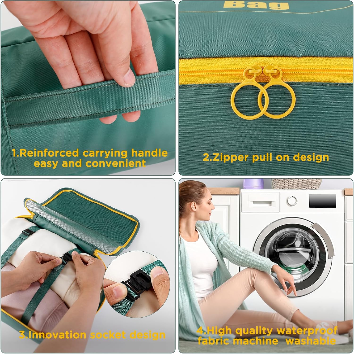 Thumbnail 3 de AiQInu set organizer valigie waterproof 7 pezzi: packing cube per vestiti, scarpe e intimo