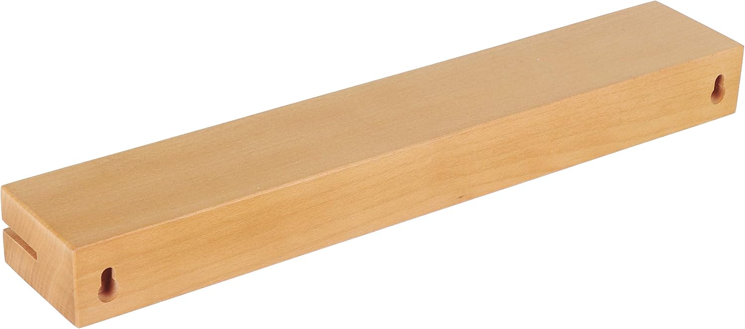 Detalle de RICOO Llavero de madera de roble con estante y barra 🗝