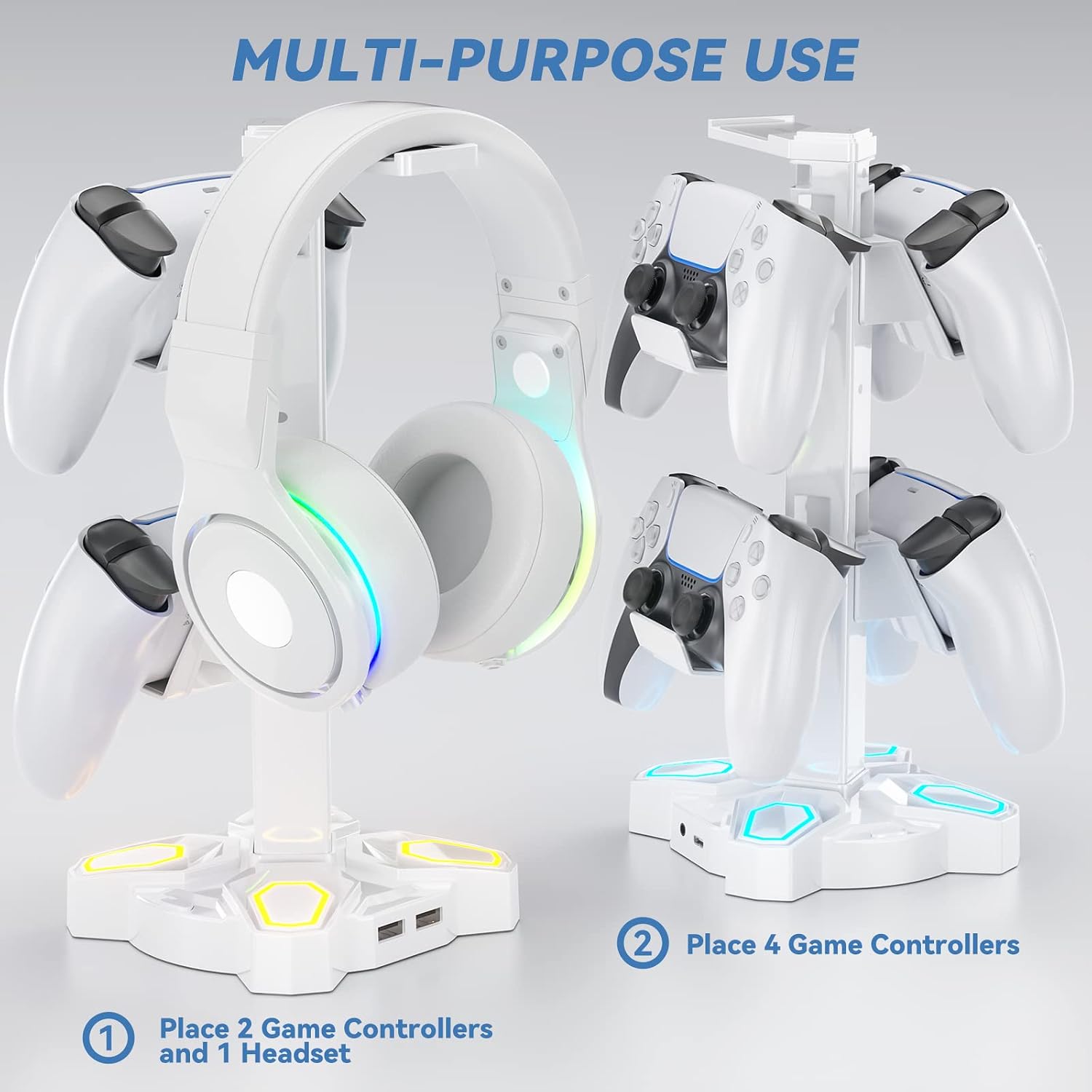 Thumbnail 5 de KDD Gaming Headphones Stand with 2 USB ports