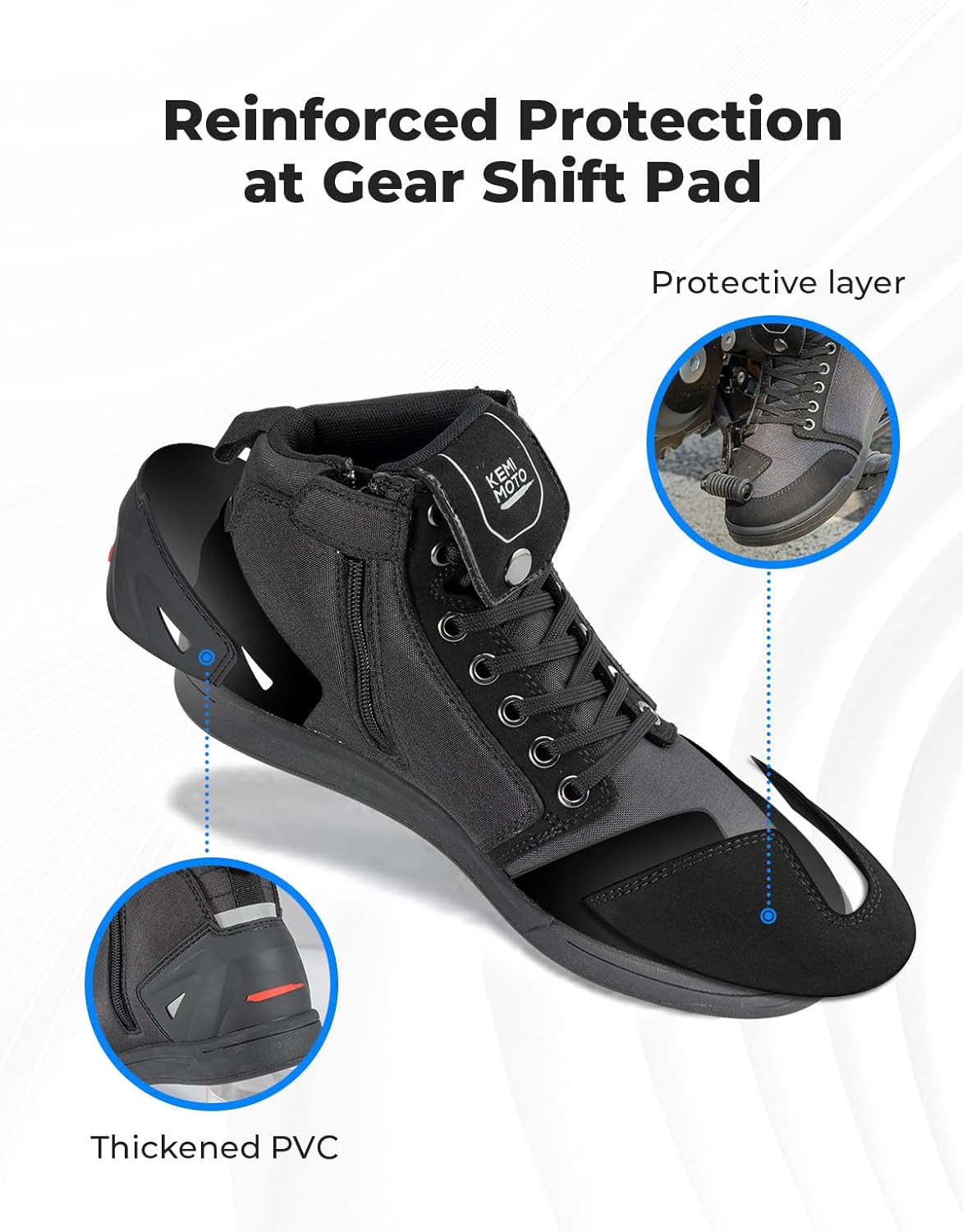 Thumbnail 2 de KEMIMOTO Motorcycle Riding Boots 1 pair