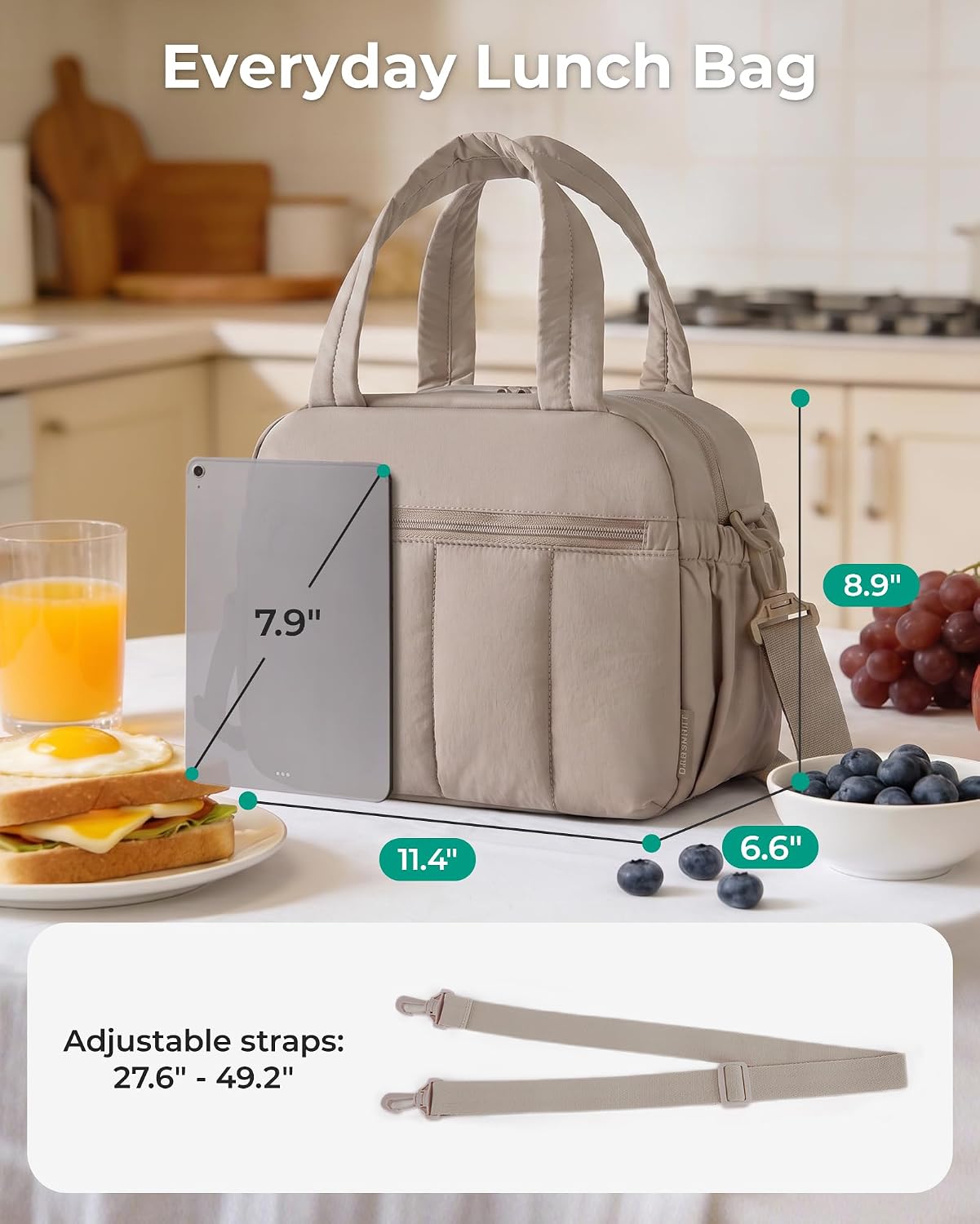 Detalle 2 de BAGSMART Insulated Lunch Tote in Lavender