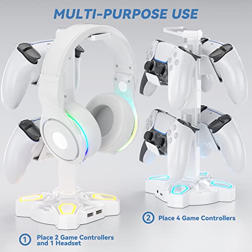 Detalle de KDD Soporte gaming de auriculares con USB