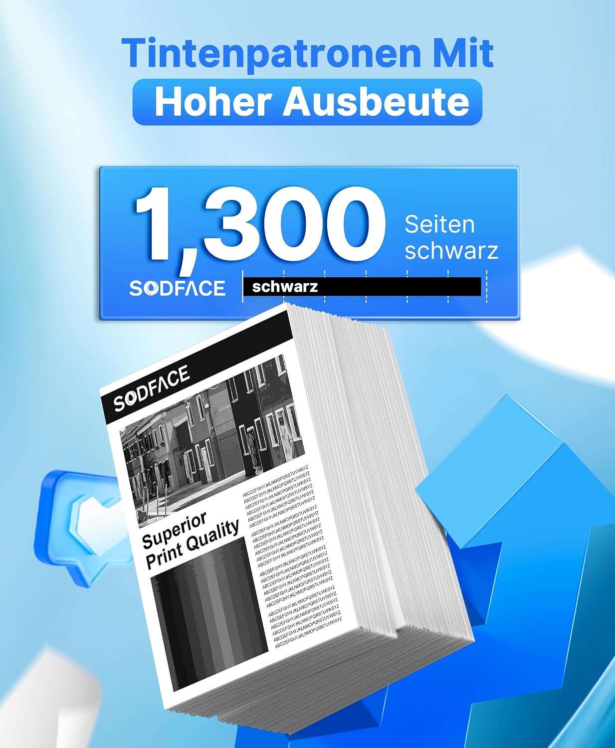 Thumbnail 3 de SODFACE 219A 219X Toner 4er‑Pack für MFP 3302FDWG 🖨