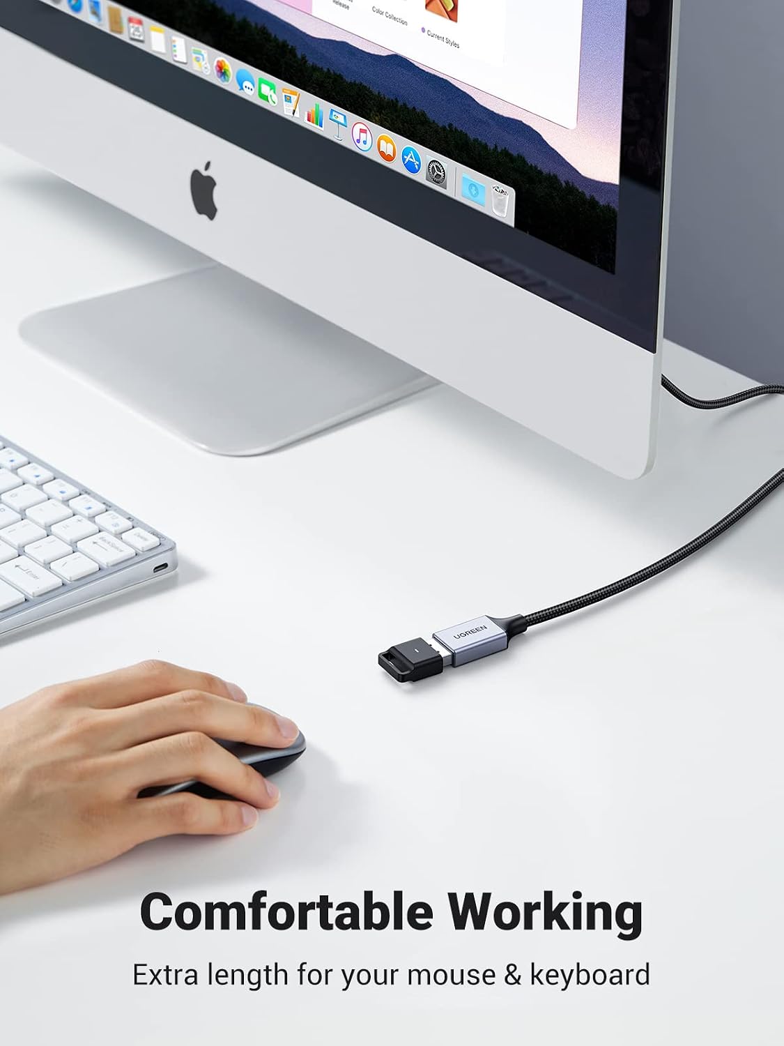 Detalle de UGREEN USB extension cable, 6.6 ft
