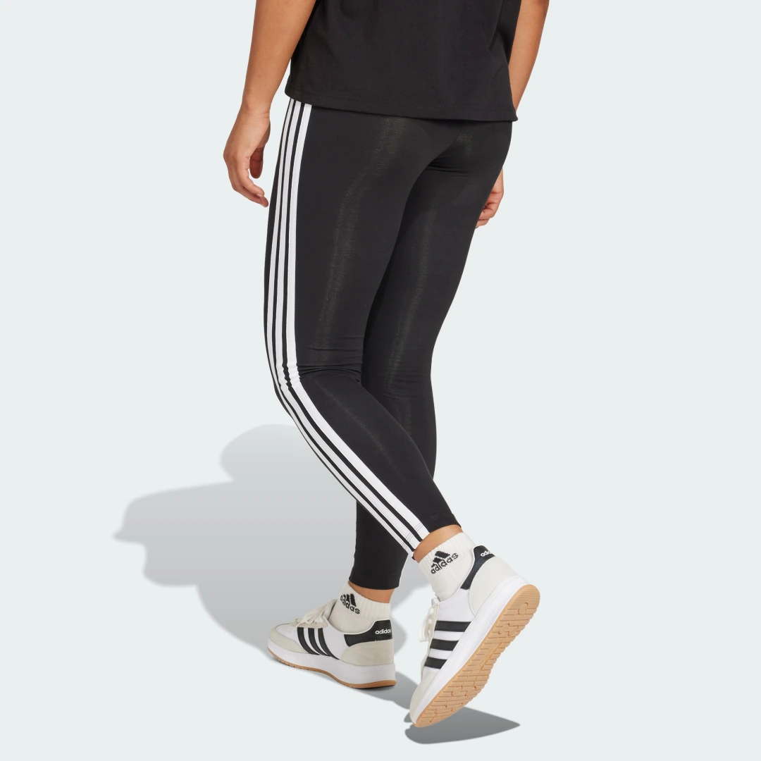 Thumbnail 1 de Mallas Essentials Cotton 3 bandas de Adidas – comodidad clásica en negro