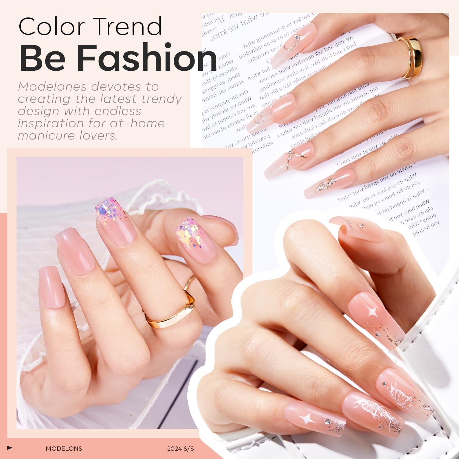 Detalle de modelones Gel Construction 8 en 1 💅