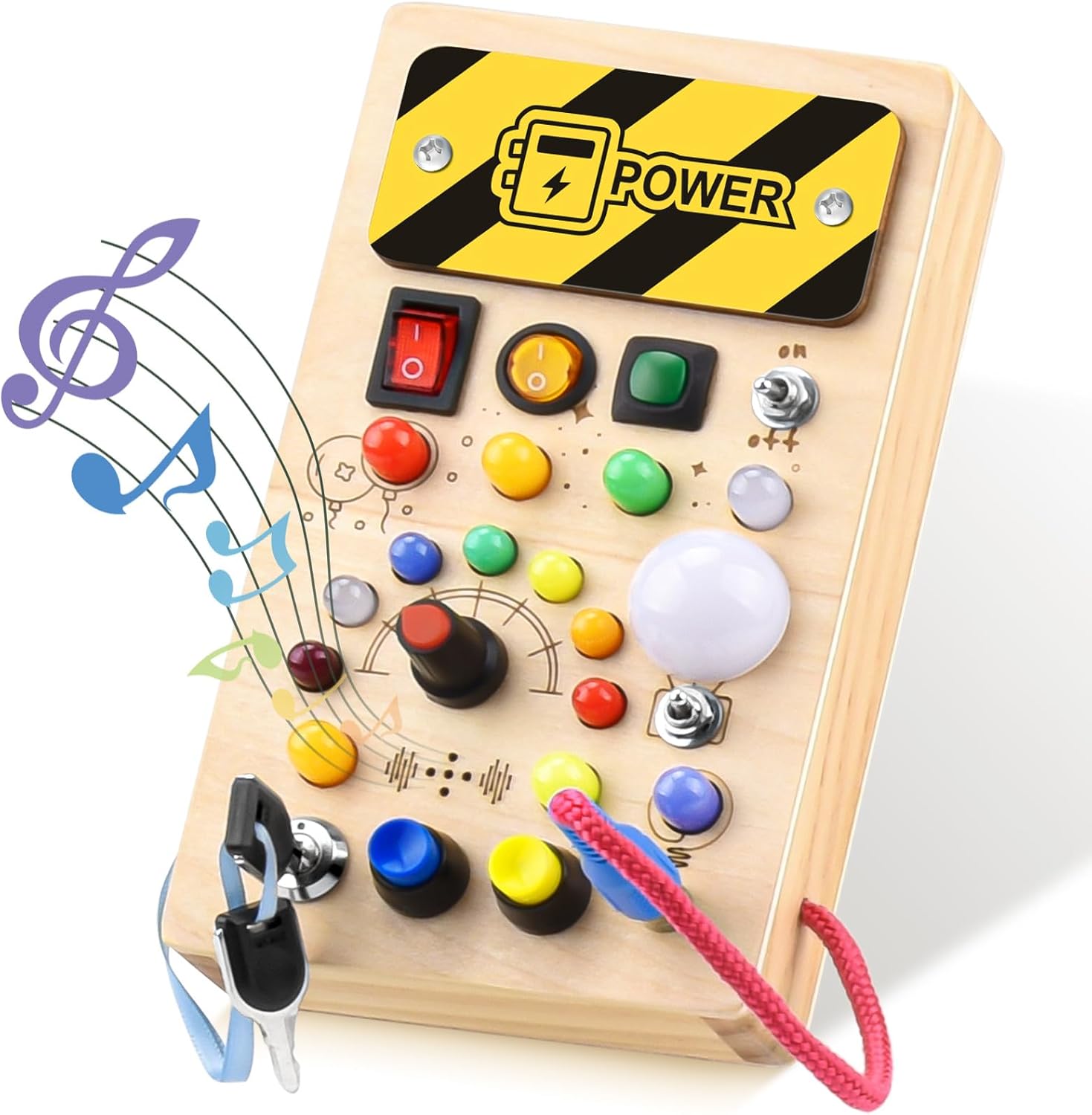 Thumbnail 6 de YIKANWEN Montessori Busy Board – Holz Lernbrett ab 1 Jahr