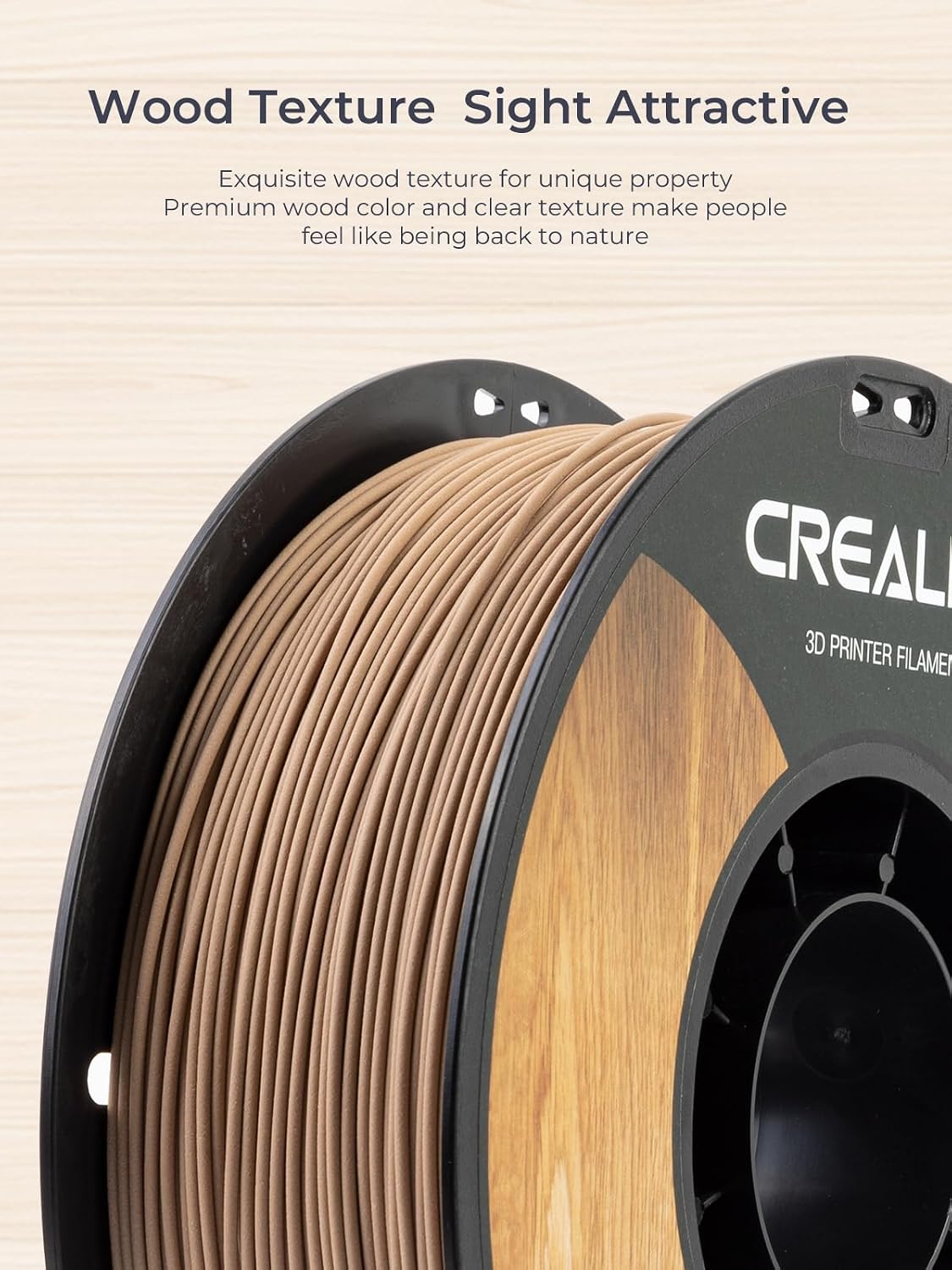 Thumbnail 2 de Creality Filamento PLA Legno 1,75 mm per Stampanti 3D – Texture setosa e liscia, 1 kg (2,2 lbs)