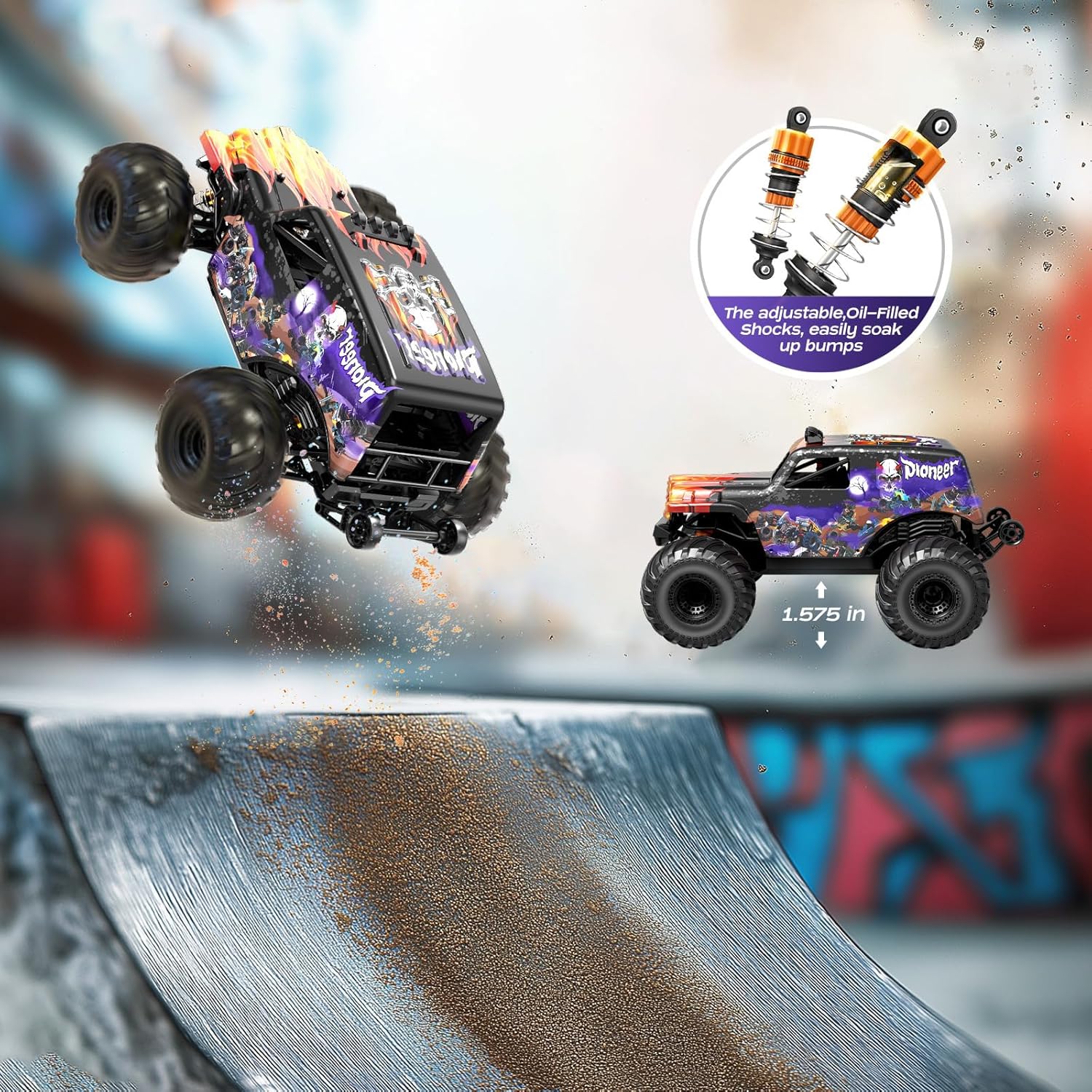 Thumbnail 4 de Womaqu Ferngesteuertes RC Auto 1/14 bis 70 km/h