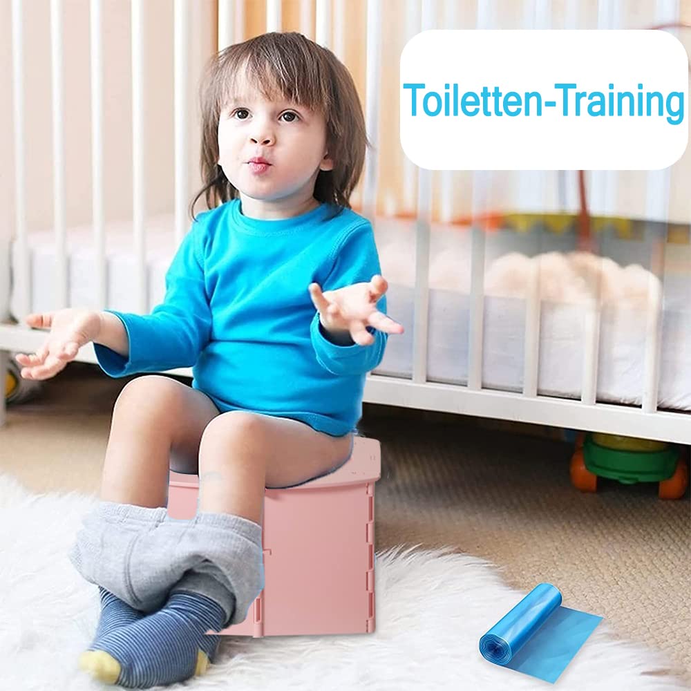 Detalle 2 de Faltbares Töpfchen für Kinder – Tragbare Baby-Toilette unterwegs