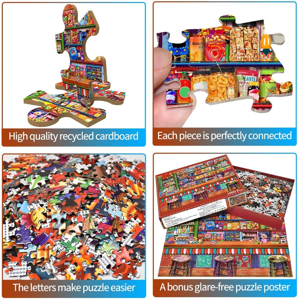 Detalle de Candy Shop 1000-piece jigsaw puzzle
