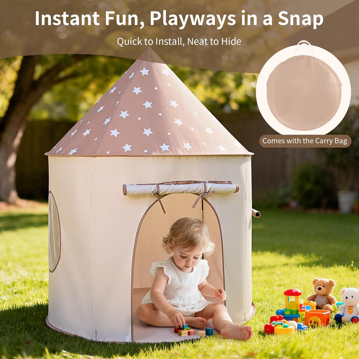 Thumbnail 5 de Sumbababy 3-in-1 Play Tent with Tunnel and Ball Pit for Toddlers
