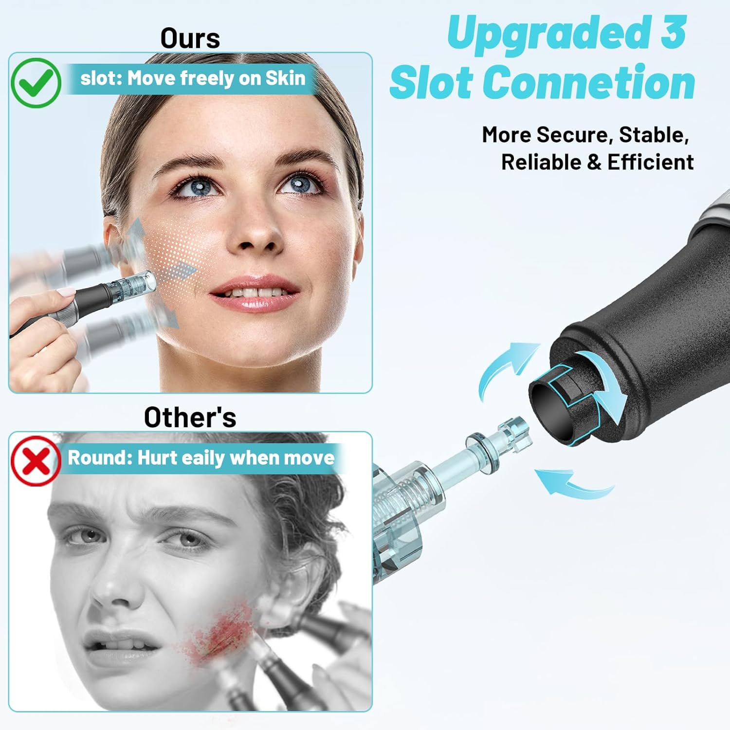 Thumbnail 4 de Buyounger M7S Dermapen microneedling wireless con 25 cartucce, 6 livelli e display LED