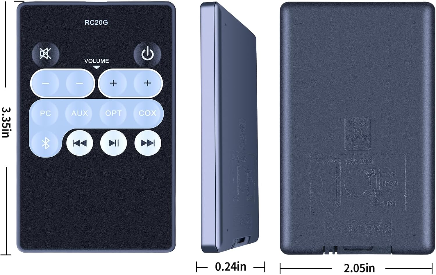 Detalle 2 de TCNOUMT Replacement RC20G Remote Control for Edifier RC20G / R1850DB