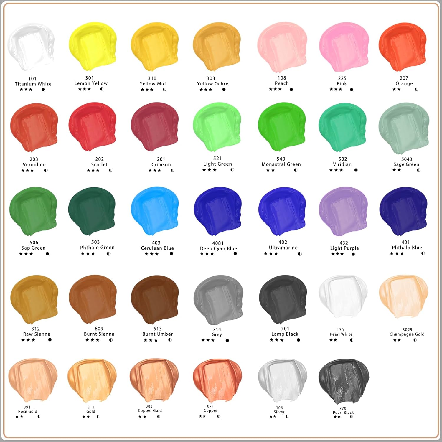 Thumbnail 2 de Artecho Acrylfarbe Gold 120 ml 🎨