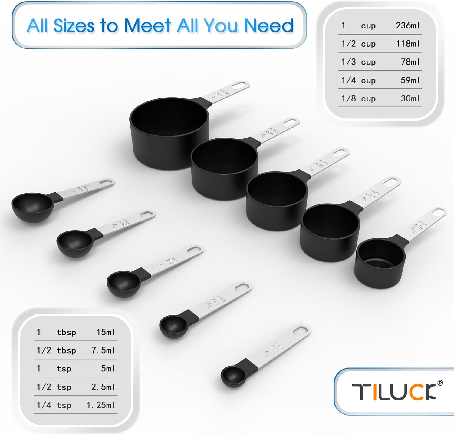 Thumbnail 2 de TILUCK Measuring Cups 10-piece Set 🍴