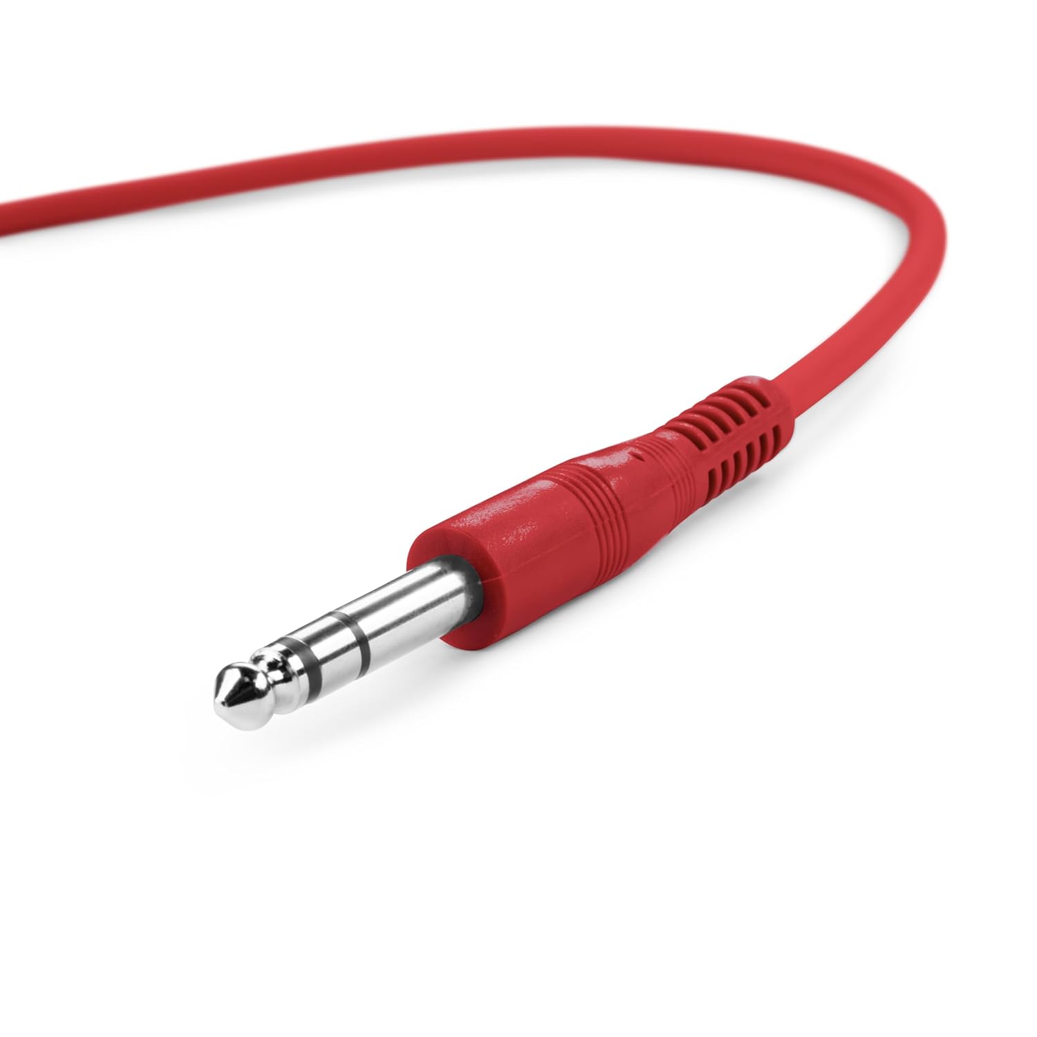 Detalle de Adam Hall K3BVV0060SET jackkabel, svart, 0,6 m med 6,3 mm-kontakter