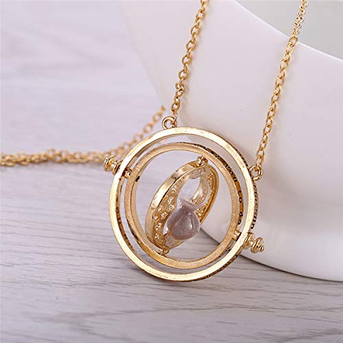 Detalle de BabyCareV – Ensemble 4 pièces collier & bracelet reliques de la mort, vif d’or et retourneur de temps – collier pour fans et cadeaux