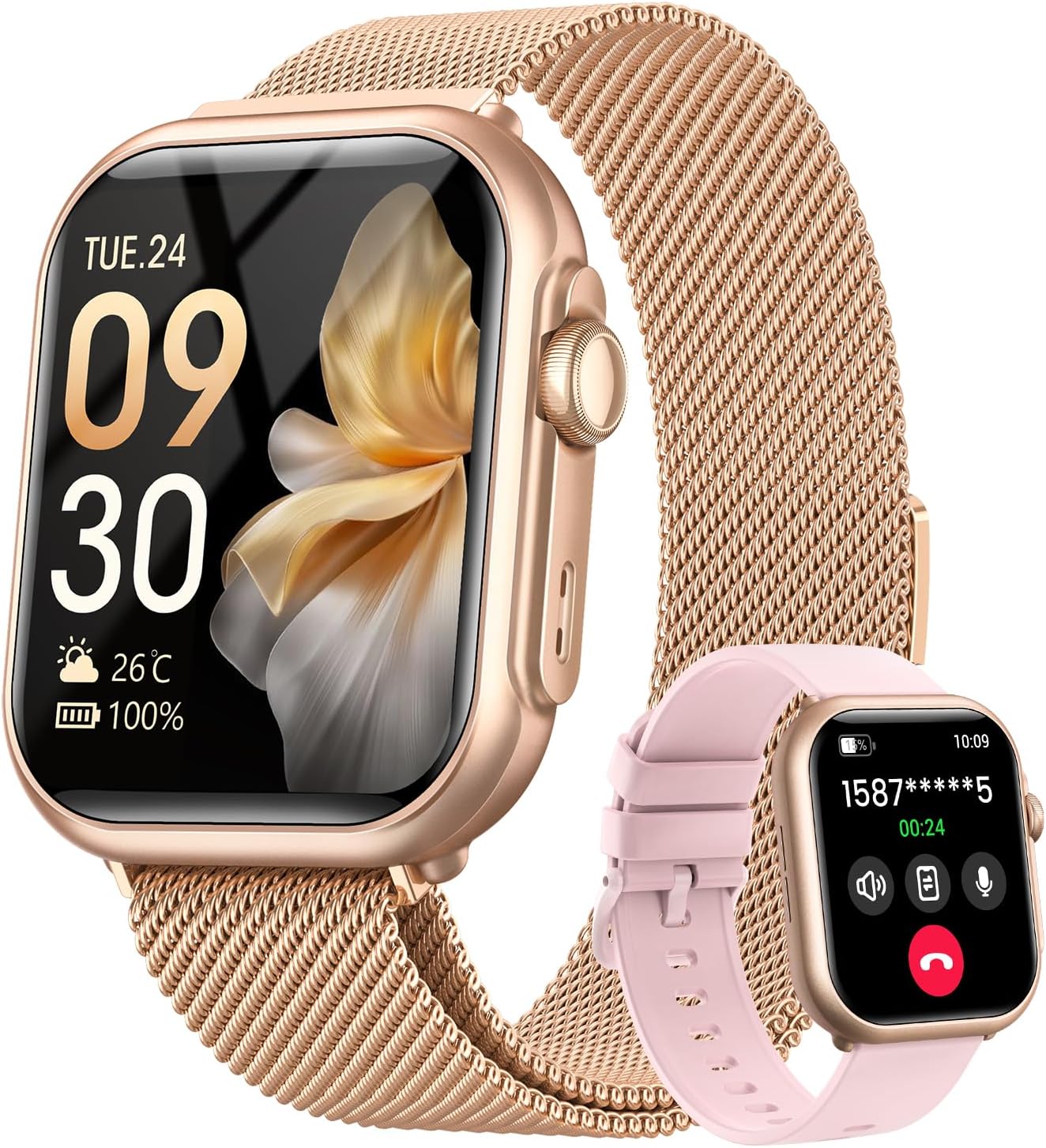 Thumbnail 2 de Smart Watch for Men Women with 1.85" HD Display, 30-Day Battery, and IP68 Fitness Tracking