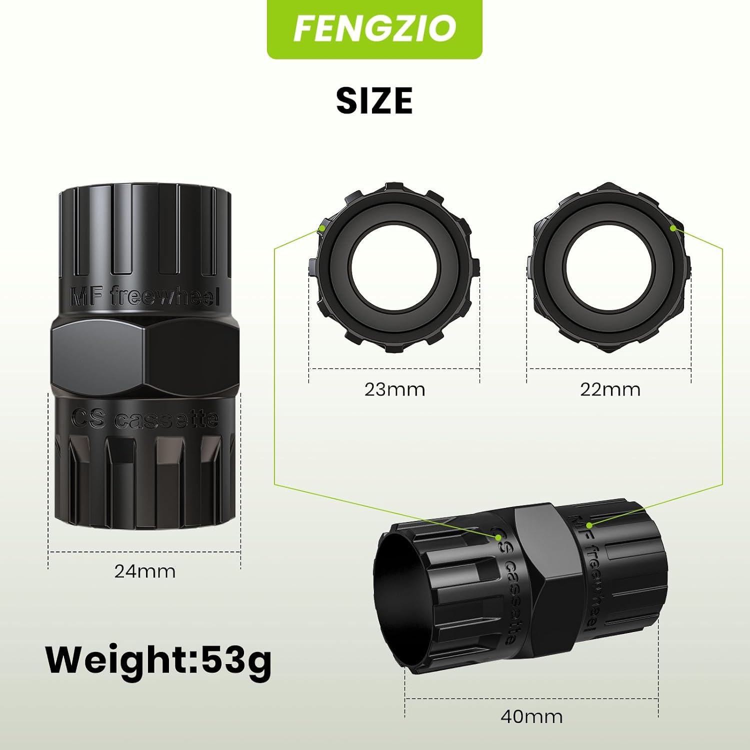 Thumbnail 5 de Fengzio Estrattore Ruota Libera 2 in 1 per cassette e ruote libere a 12 denti
