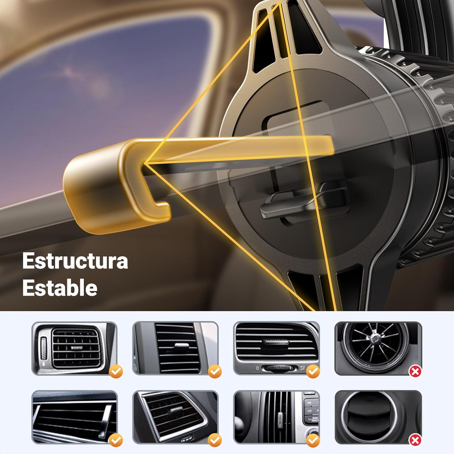Thumbnail 3 de UGREEN Soporte móvil para ventilación del coche